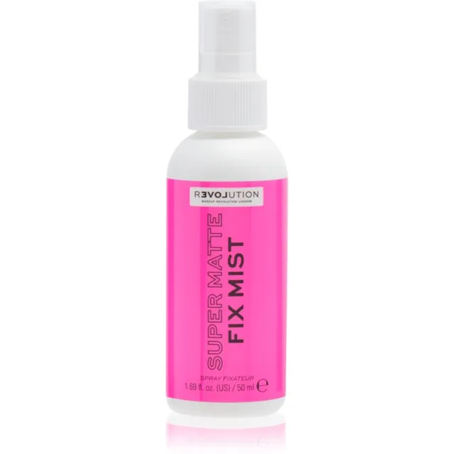 Revolution Super Matte Fix Mist kaks ühes aluskreem ja fikseeriv sprei mati efektiga 50 ml