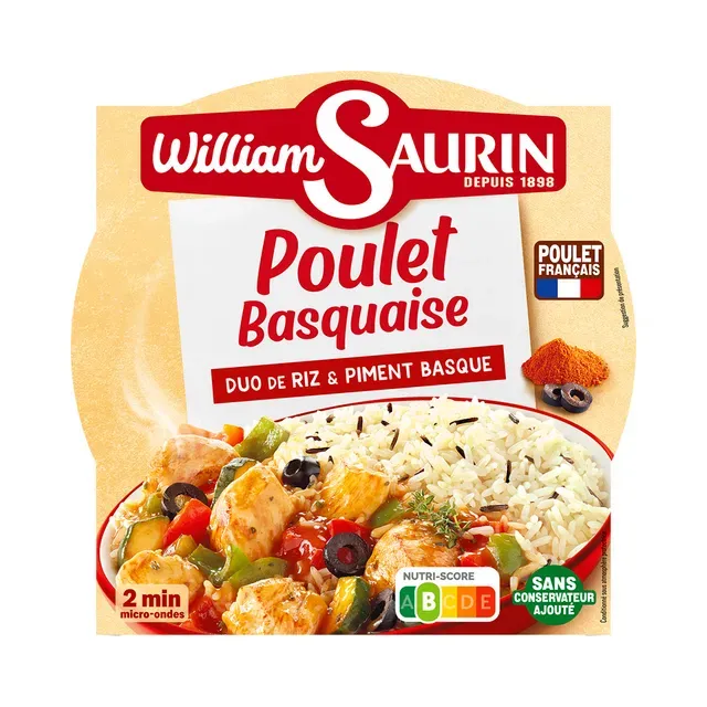 Hautatud kana Baski stiilis riisiga, WILLIAM SAURIN, 285 g