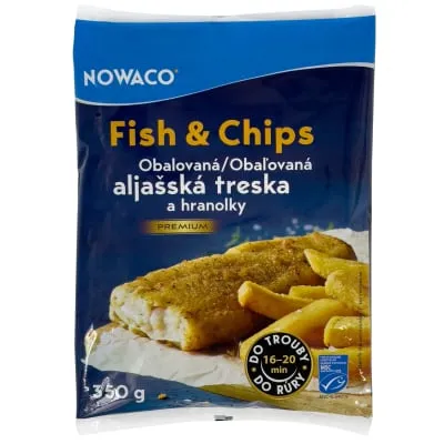 Friikar. kala. Nowaco Fish and Chips MSC 350g