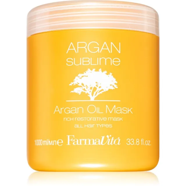 FarmaVita Argan Sublime Taastav ja niisutav juuksemask 1000 ml