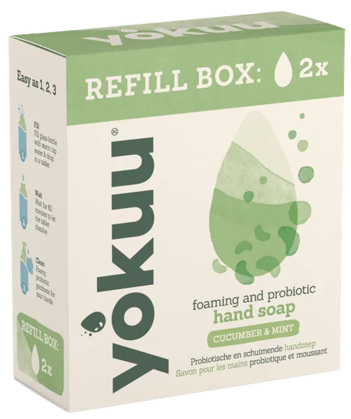 Probiootikumidega vedela käteseebi tabletid Cucumber & Mint