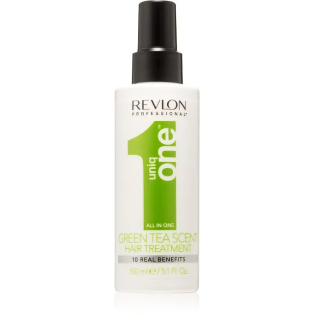 Revlon Professional UniqOne All In One Green Tea Scent Hair Treatment Juustesse jäetav hooldus pihustiga 150 ml