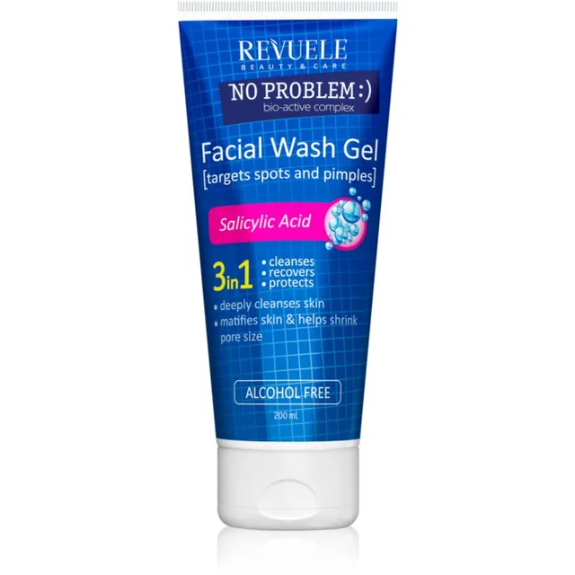 Revuele No Problem Salicylic Acid Matistav puhastusgeel salitsüülhappega 200 ml