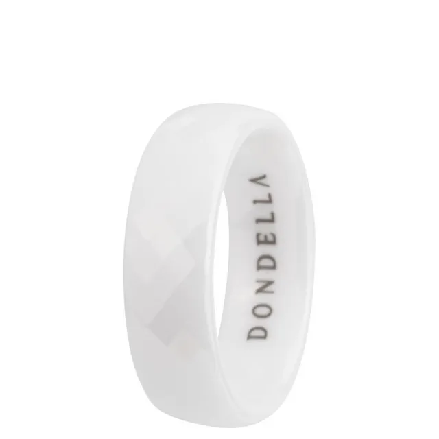 DONDELLA Ceramic Single White Ring 3.61g (17)