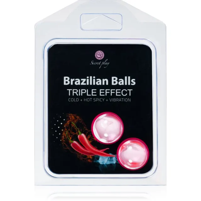 Secret play Brazilian 2 Balls Set Triple Effect Massaažiõli 8 g