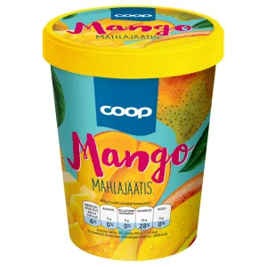 Coop mango mahlajäätis 500ml/300g