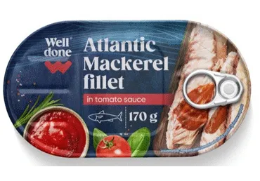 Makreellifilee tomatis WELL DONE,170g