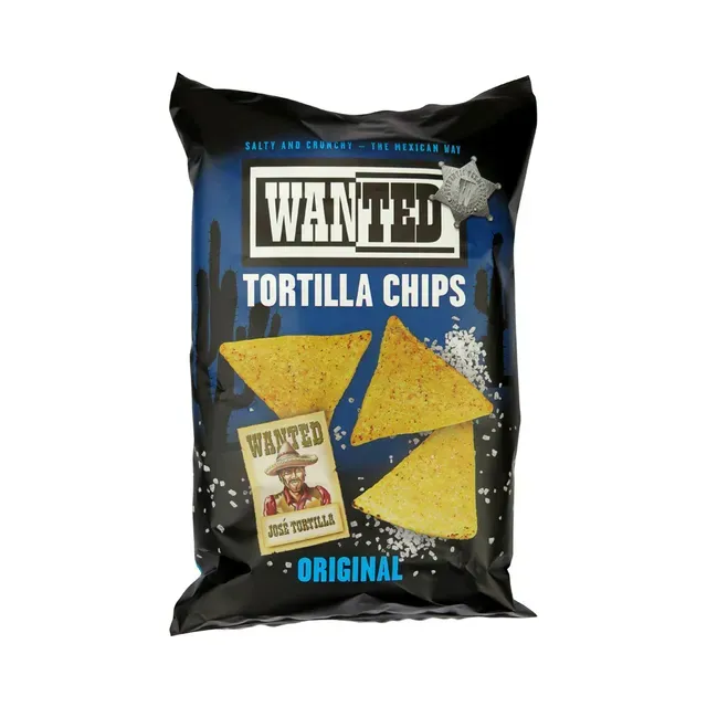 Tortilja krõpsud soolaga, WANTED, 200 g