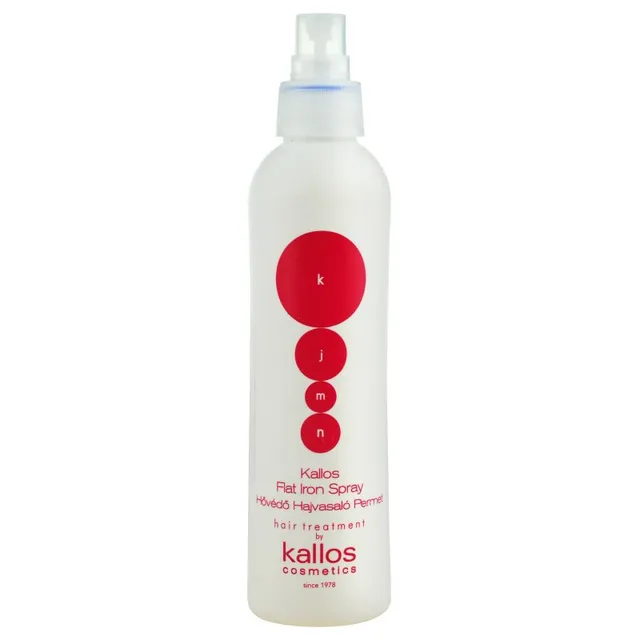 Kallos KJMN Professional Flat Iron Spray Kaitsev pihusti kuumusega soengu tegemiseks 200 ml