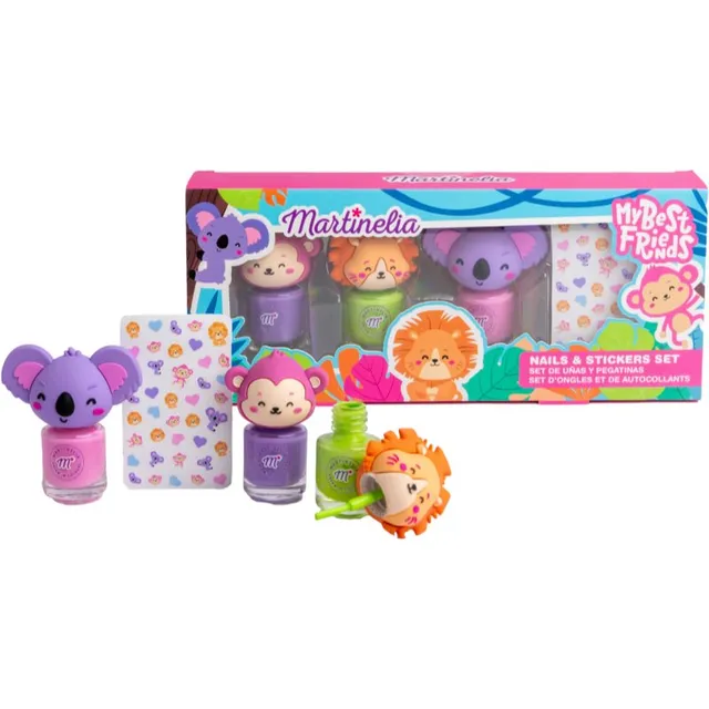 Martinelia My Best Friends Nails & Stickers Set komplekt lastele