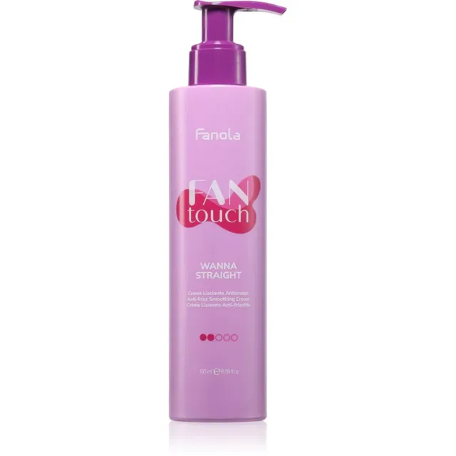 Fanola FAN touch Wanna Straight Siluv juuksekreem käharate juuste hoolduseks 200 ml