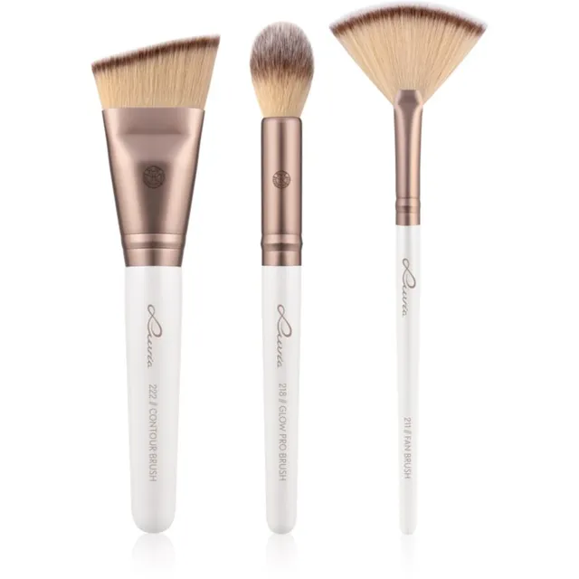 Luvia Cosmetics Highlight & Contour Set Meigipintslite komplekt koos kotiga