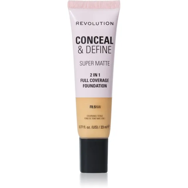 Revolution Conceal & Define Matistav jumestuskreem varjund F8.5NW 23 ml
