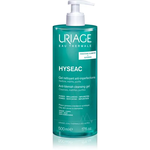 Uriage Hyseac Cleansing Gel Õrn puhastusgeel näole ja kehale 500 ml