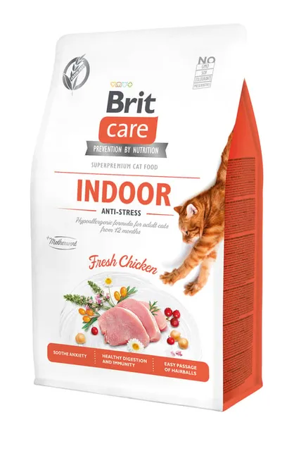 Brit Care Indoor Anti-Stress kassi kuivtoit, 400 g