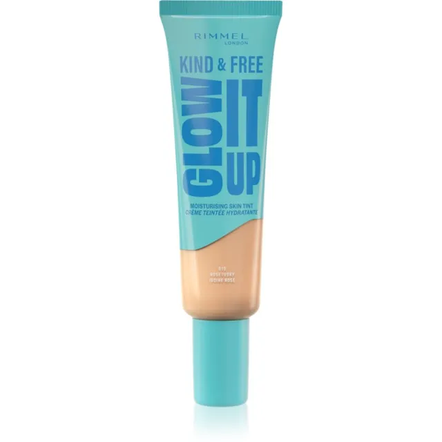 Rimmel Kind & Free Glow It Up Kerge tooniv niisutaja varjund 010 Rose Ivory 30 ml