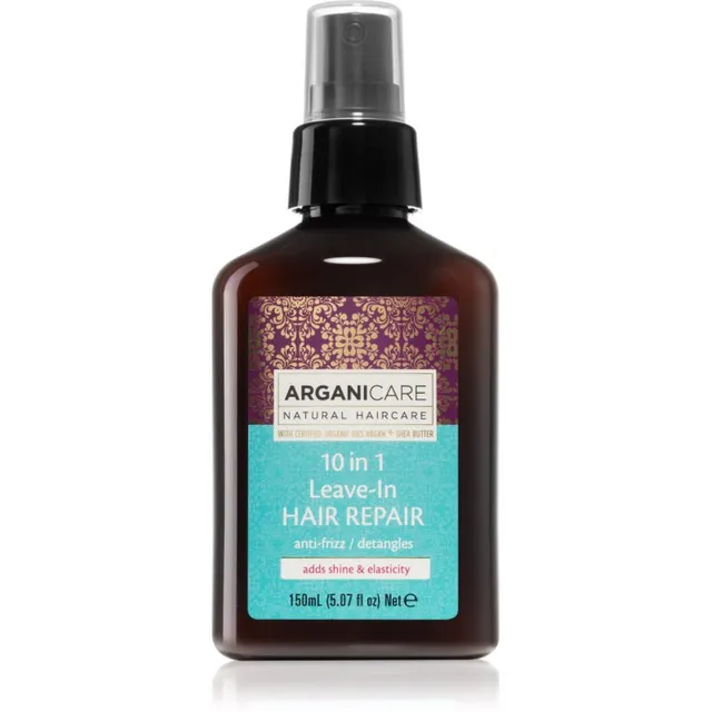 Arganicare Argan Oil & Shea Butter 10 in 1 Leave-In Hair Repair Juustesse jäetav hooldus juustele 150 ml