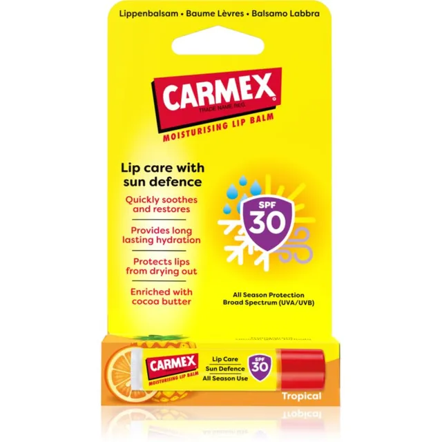 Carmex Tropical Sun Defense Kaitsev huulepalsam SPF 30 4,25 g
