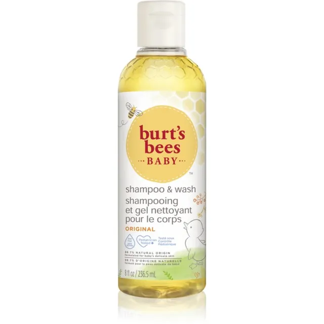 Burt’s Bees Baby Bee Kaks ühes šampoon ja puhastusgeel igapäevaseks kasutamiseks 236.5 ml