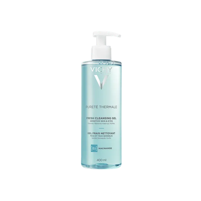 VICHY PURETE THERMALE NÄOPUHASTUSGEEL VÄRSKENDAV TUNDLIKULE NAHALE 400ML