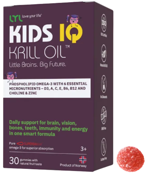 Oomega-3 ja vitamiinidega krilliõli kapslid. Toidulisand