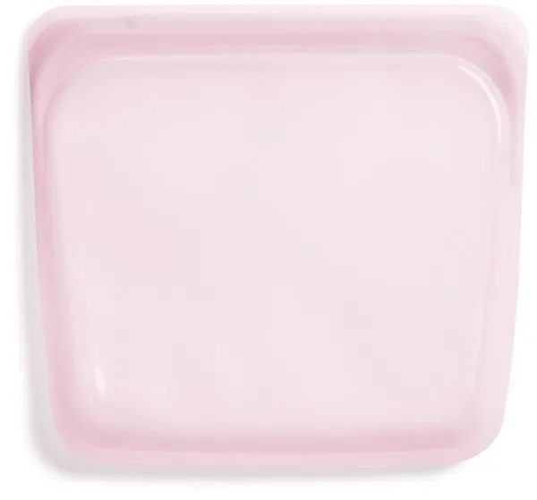 Korduvkasutatav silikoonkott, võileiva suurusega, värv PINK