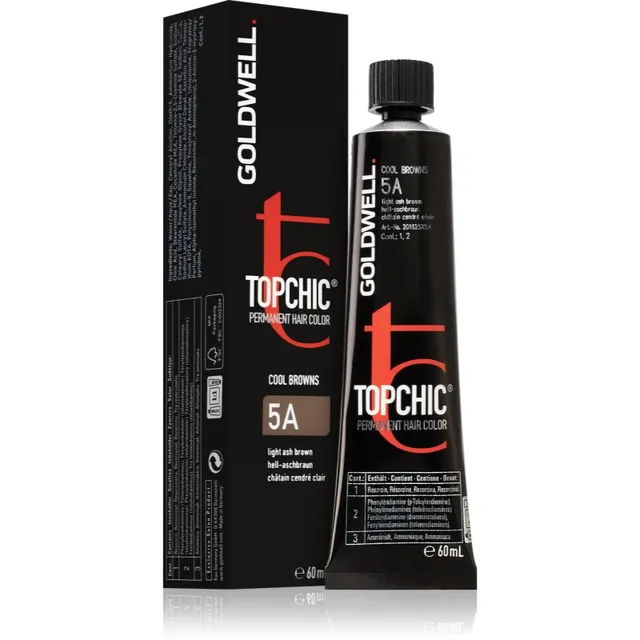 Goldwell Topchic Permanent Hair Color Juuksevärv varjund 5A 60 ml