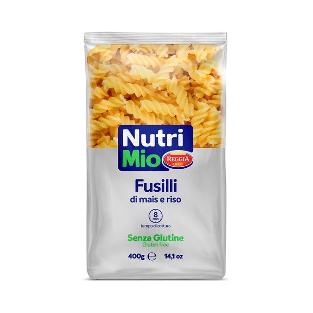Nutri Mio" gluteenivaba pasta FUSILLI, REGGIA, 400 g