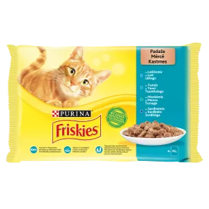Friskies kiisueine 4*85g kalavalik tükid