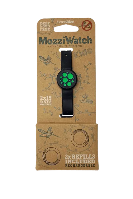 MOZZIWATCH SÄÄSETÕRJE KÄEPAEL LASTELE ROHELINE+2 TÄITETBL
