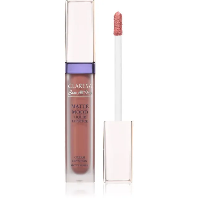 Claresa Care All Day Matte Mood Liquid Lipstick Vedel matt huulepulk varjund 01 Joyful 7 ml