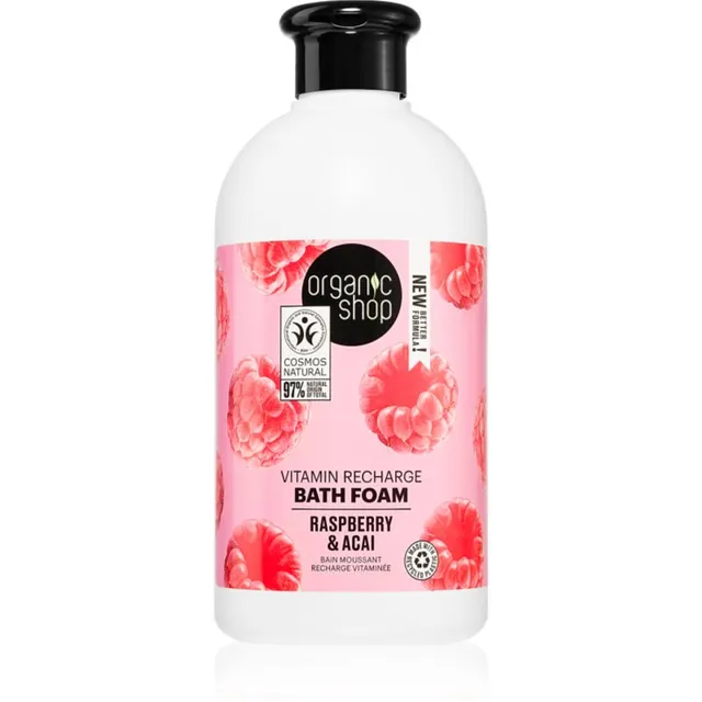 Organic Shop Organic Raspberry & Acai Vitamiinvannivaht 500 ml