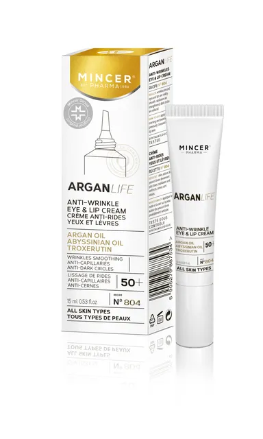 MINCER PHARMA ARGAN LIFE SILMA- JA HUULEKREEM 15ML