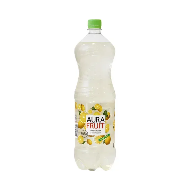 Gaseeritud vesi sidruni, AURA FRUIT, 1,5 L
