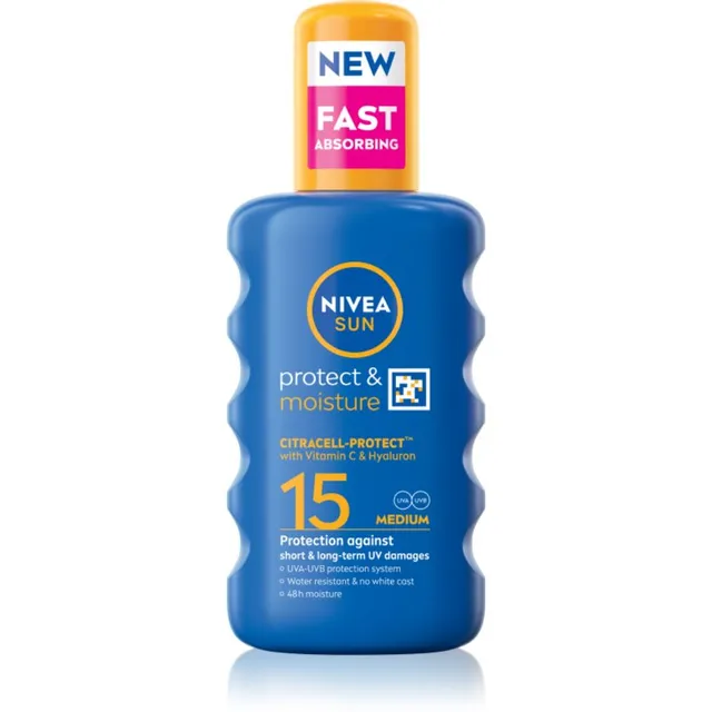 NIVEA SUN Protect & Moisture Päikesepihusti SPF 15 200 ml
