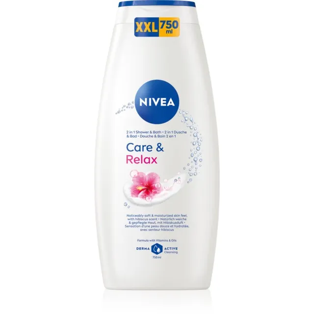 Nivea Care & Relax Vannivaht ja dušigeel kaks-ühes 750 ml