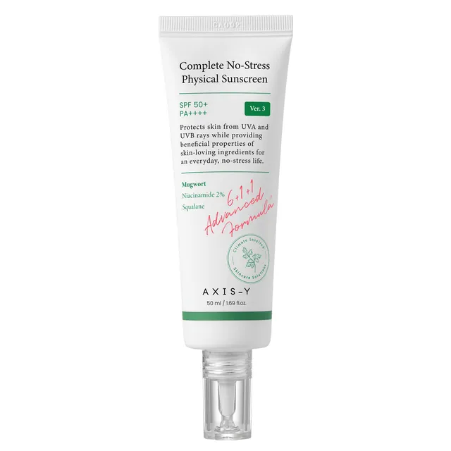 AXIS-Y Complete No-Stress Physical Sunscreen SPF50 50ml