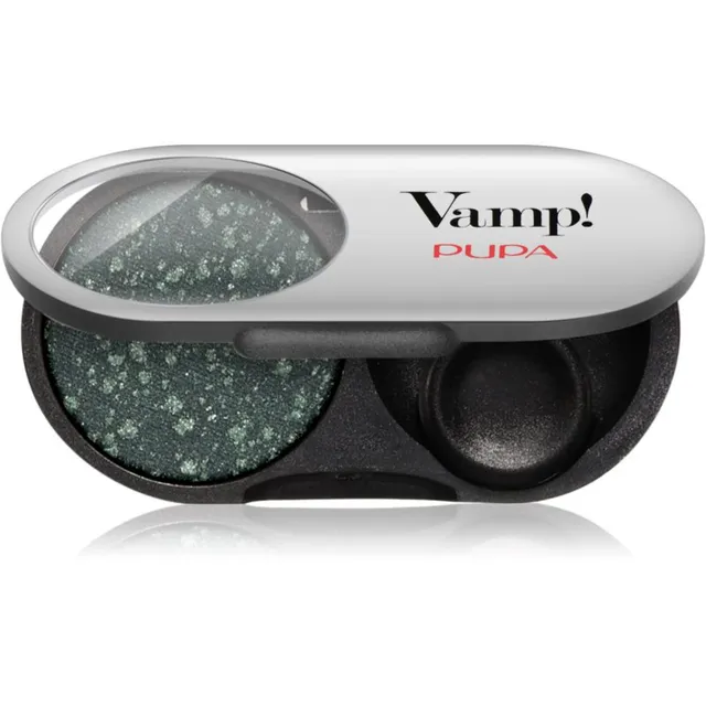 PUPA Milano Vamp! Radiant Baked Eyeshadow Kauapüsiv sädelev lauvärv varjund 304 Woodland Green - GEMS 1 g
