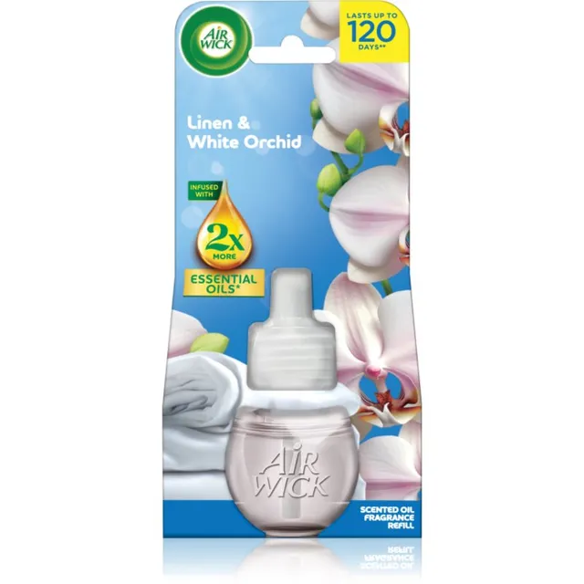 Air Wick Linen & White Orchid Elektriise hajuti täidis 19 ml