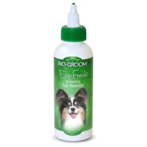 Bio Groom Ear Fresh Powder puuder kõrva hoolduseks koerale ja kassile 24g