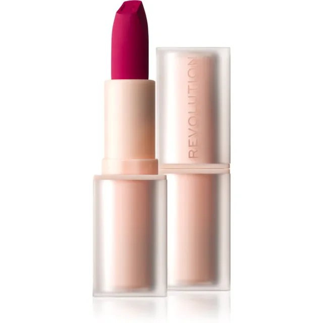 Revolution Lip Allure Soft Satin Lipstick Kreemjas huulepulk satiinise viimistlusega varjund Material Girl Wine 3.2 g