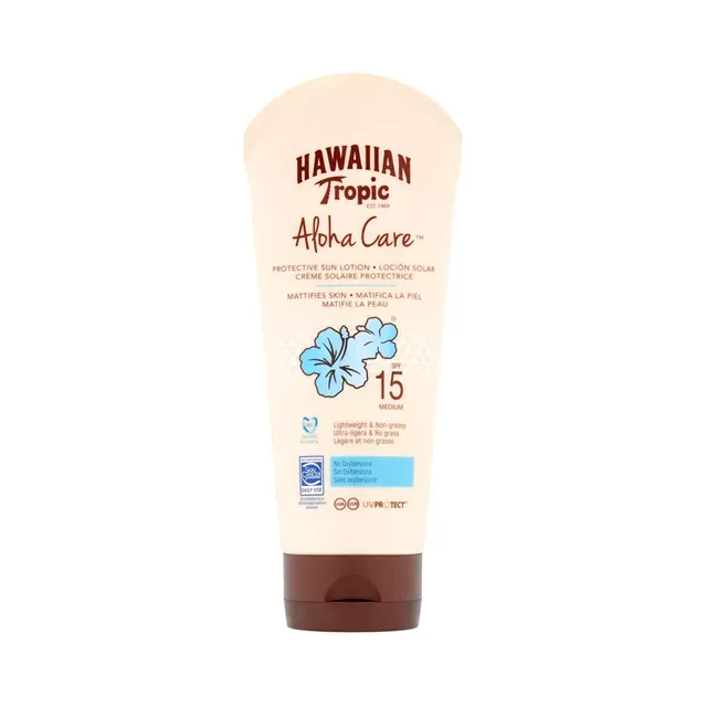 Päevitusemulsioon Aloha Care SPF15, HAWAIIAN TROPIC, 180 ml