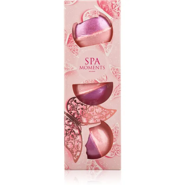 Spa Moments Bath Bombs Marshmallow Kihisevad vannipommid sheavõiga