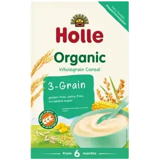 Holle täistera 3-viljapuder, 250 g 6k+