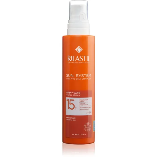 Rilastil Sun System Päevituspiim pihustiga SPF 15 200 ml