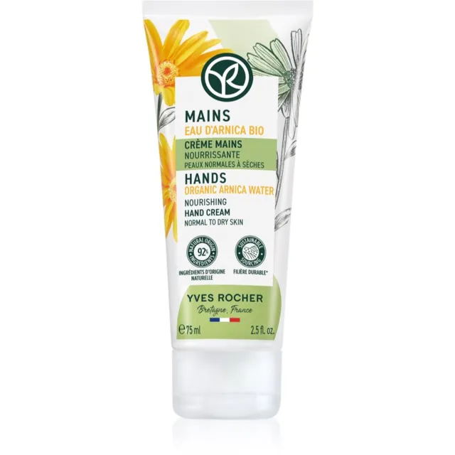 Yves Rocher Mains Toitev kreem kätele Organic Anica Water 75 ml