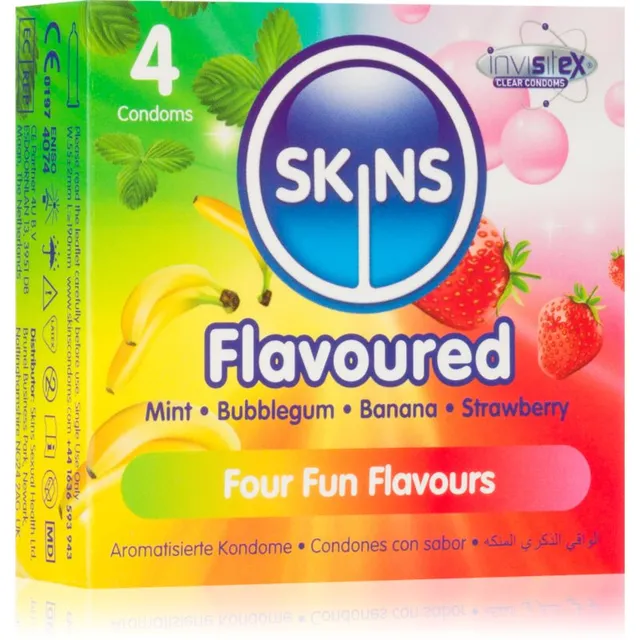 Skins Flavours kondoomid 4 tk