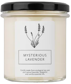 Sojavahast küünal MYSTERIOUS LAVENDER