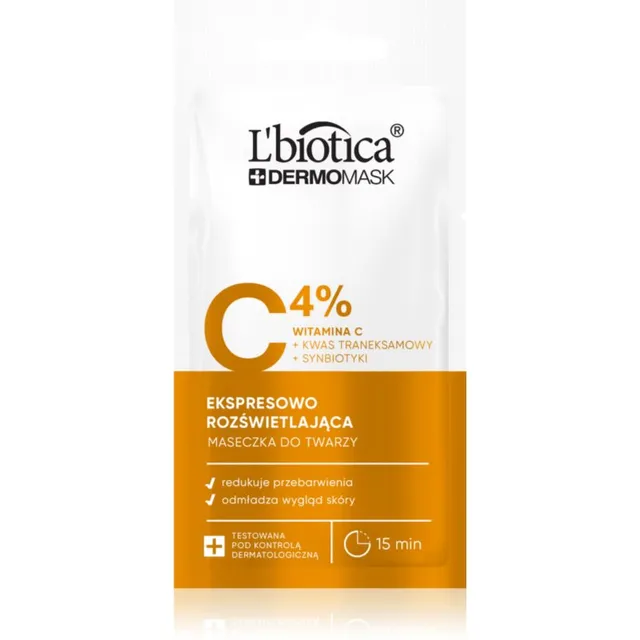 L’biotica DermoMask C 4% Valgendav näomask 8 ml