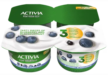 Jogurt ACTIVIA mustikatega, 4x120g